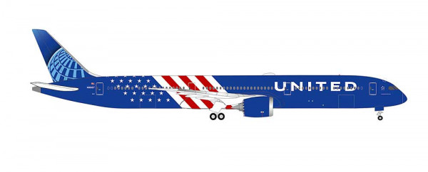 Herpa 539906 - United Airlines Boeing 787-10 Dreamliner - America 250