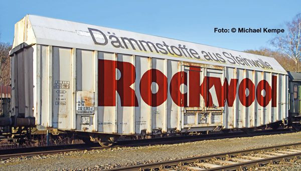 Liliput 265814 - DB Großraum-Güterwagen Hbbks "mittellang" ep.4, "Rockwool"