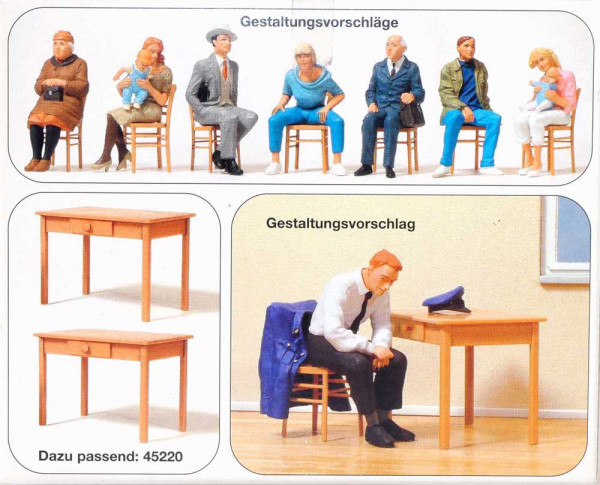 Preiser 45219 - Stühle. 6 Stück