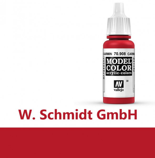 Vallejo 770908 - Model Color Farbe karminrot matt 17 ml