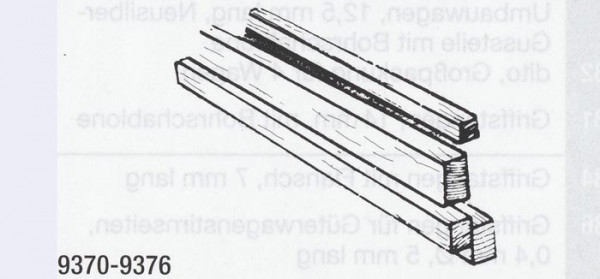 Weinert 9370 - Holzleisten 0,8 x 3 mm 10x25cm