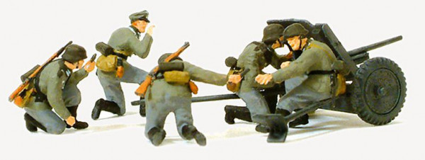 Preiser 16591 - 3,7 cm PAK L/45 im Gefecht . Bausatz Deutsches Reich 1939-45