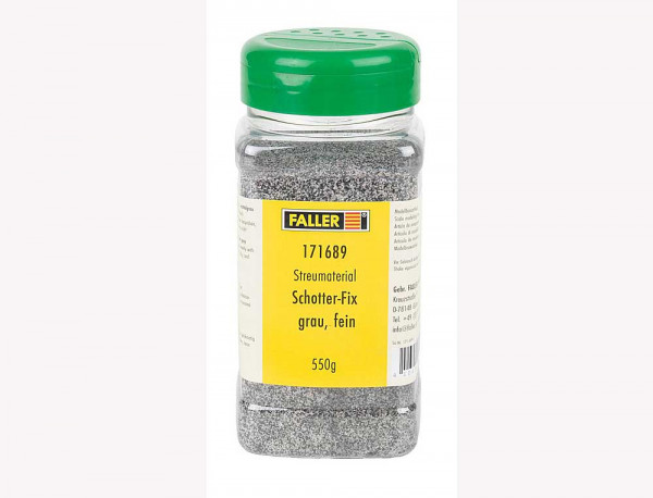Faller 171689 - Streumaterial Schotter-Fix, ggrau, fein