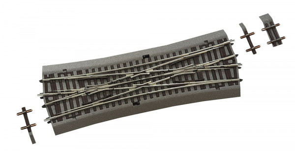 Roco 42595 - Line mit Bettung, Doppelkreuzungsweiche 15°, 230 mm