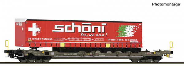 Roco 6680066 - Taschenwagen T5 Hupac+Schöni