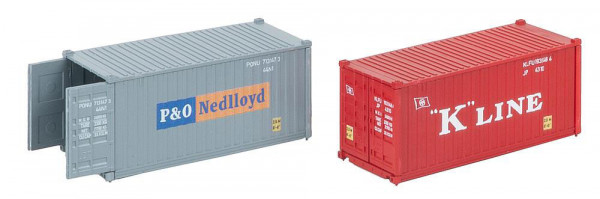Faller 182006 - 20´ Container K-LINE und P&O