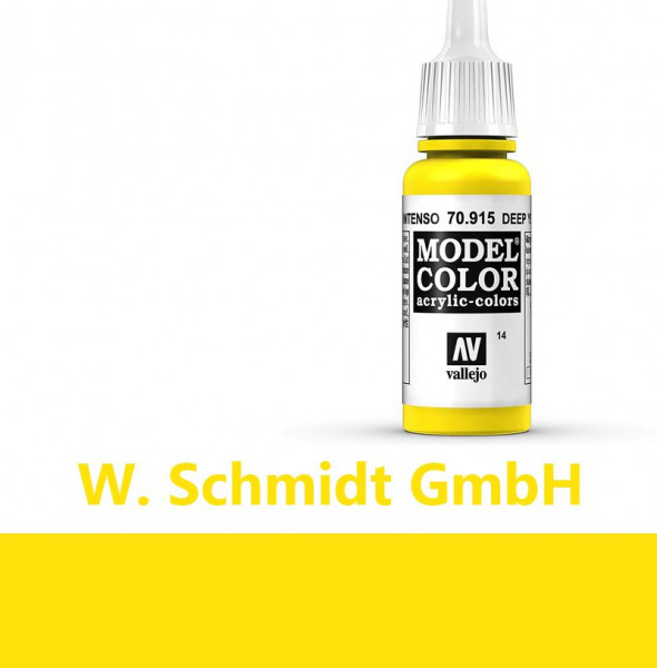 Vallejo 770915 - Model Color Farbe Vollgelb, Matt, 17 ml