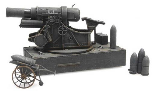 Artitec 6870254 - WM Skoda 30,5 cm Belagerungsmörser M191, Fertigmodell aus Resin, lackiert