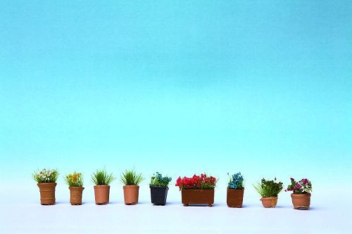 Noch 14031 - Blumen in Blumentöpfen Lasercut Modell