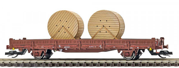 Busch 31519 - Flachwagen Ks/Kabeltrommel TT