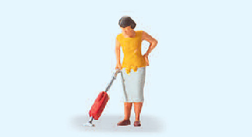 Preiser 28141 - Frau mit Staubsauger