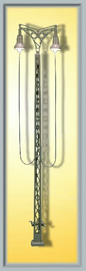 Viessmann 6390 - Gittermastleuchte zweiflammig Höhe 142 mm