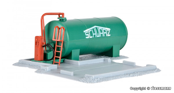 Kibri 39932 - Dieseltankstelle SchwarzBau 11,5x10x4,5 cm