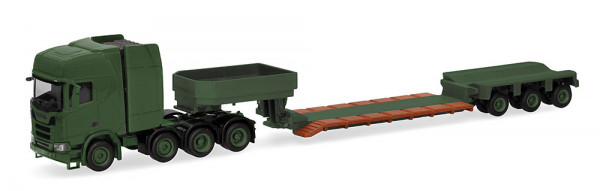 Herpa 747295 - Scania CR 20 HD Tieflade-Sattelzug "Danish Army" (DK)