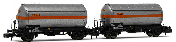 Arnold HN6479 - SNCF Set 2-teilig Gaskesselwagen 2-achsig Ep.4, "SATI/UCB"