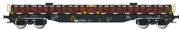 Albert Modell 461001 - NS Flachwagen Smnps schwarz mit Stahl-Ladung Ep.6, ORME