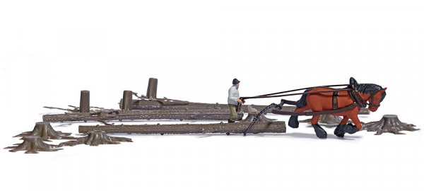Busch 79882 - A-Set: Holzrücken H0