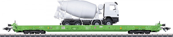 Märklin 47402 - BUG Verkehrsbau DB AG Niederflurtransportwagen Saadkms Ep. 6, beladen mit Fahrmische