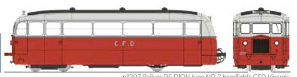 REE VM-055 - CFD Triebwagen DE DION type ND 2 Scheinwerfer Vivarais