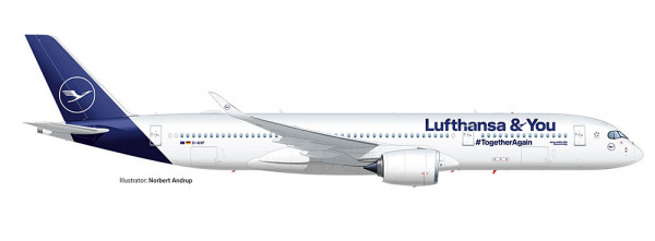 Herpa 572026 - Lufthansa Airbus A350-900 "Lufthansa & You"
