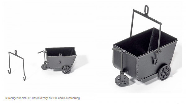 Weinert 34450 - Dreirädriger Kohlenhunt 1Stüc