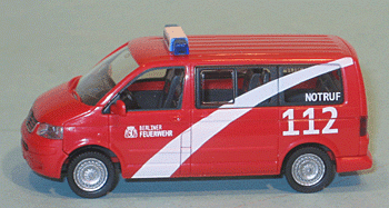 Wiking 060158 - VW T5Bus Feuerwehr Leipzig Sondermodell Interschutz 7. - 12. Juni 2010