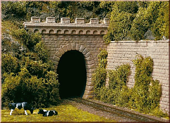 Auhagen 11342 - 2 Tunnelportale eingleisig für Dampfbetrieb