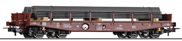 Tillig 77062 - DB AG Schwerlastwagen Rmms662 Ep. 5, beladen mit Stahlprofilen