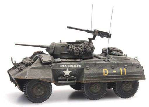 Artitec 387.388 - US M8 Armoured car, Fertigmodell aus Resin, lackiert