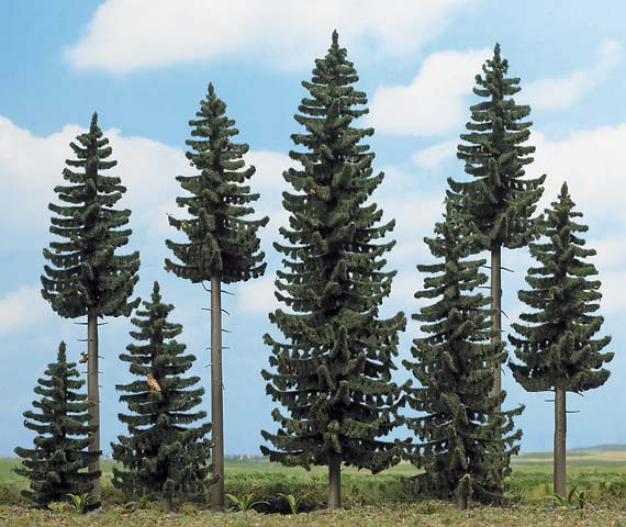 Busch 6391 - Fichten-Wald 8 St.