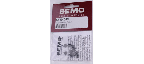 Bemo 5400000 - Kupplungsköpfe für Kurzkupplung, 10 Stück
