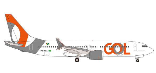 Herpa 538459 - GOL Linhas Aéreas Boeing 737 Max 8