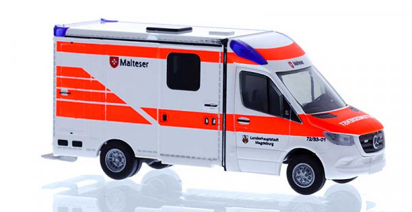 Rietze 76122 - System Strobel RTW ´18 Malteser Magdeburg