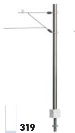 Sommerfeldt 319 - Streckenmast für R-Fahrleitung (Rapid) 107mm hoch