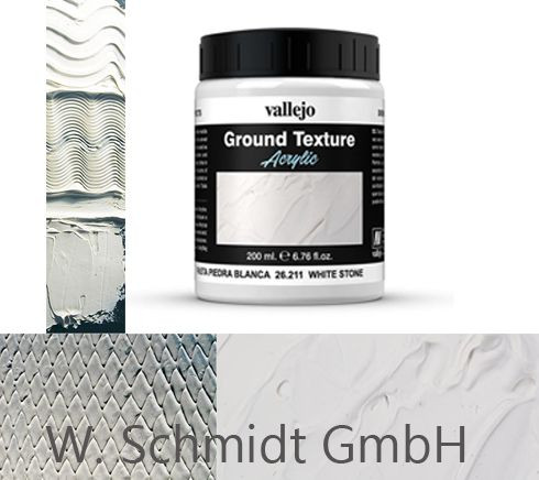 Vallejo 726211 - Effekte Weiße Steinpaste, 200 ml