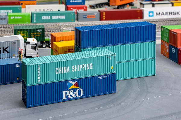 Faller 182151 - 40´ Container, 5er-Set