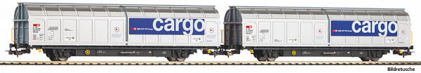 Piko 28309 - SBB Set 2-teilig Schiebewandwagen Hbbillnss Ep. 6, SBB-Cargo