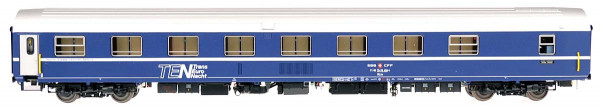 LSModels 47251 - SBB Schlafwagen T2S WLAm blau Ep.4,Dach silber, "TEN"-Logo, weisser Zierstreifen