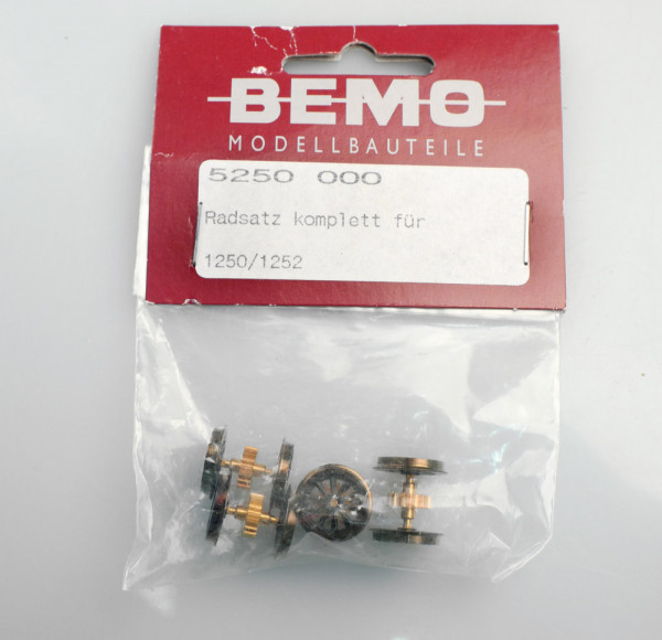 Bemo 5250000 - Radsatz H0m, 4-fach für 1250, 1252