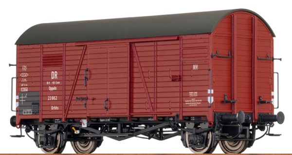 Brawa 47977 - DR gedeckter Güterwagen Grrhs Ep.3a, Brit-US-Zone