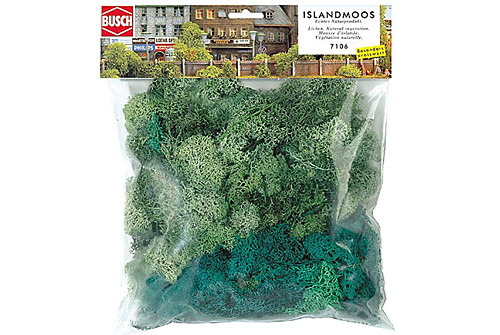 Busch 7106 - Islandmoos 150 g hell- und dunkelgrün