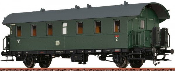 Brawa 46784 - DB Personenwagen "Donnerbüchse" 2.Klasse Bib Ep.3, incl. Innenbeleuchtung - Wechselstr