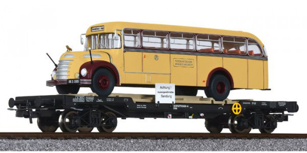 Liliput 235784 - ÖBB Transportwagen Ep.4, beladen mit "Gräf & Stift" ÖBB Bahnbus