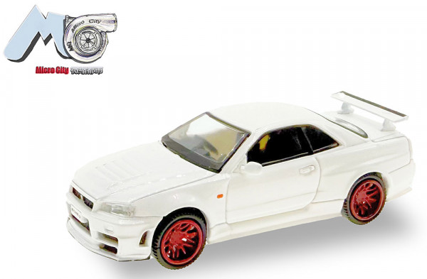 Herpa 87MC000055 - Nissan GTR 34, weiß