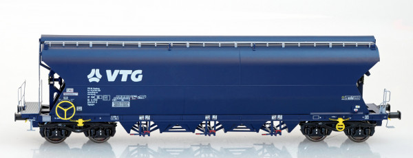 NME 506662 - DB AG Getreidewagen Tagnpps 102m³, blau, VTG, 3 Auslässe, Ep.6, -Wechselstrom
