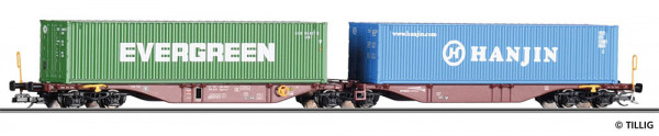 Tillig 18071 - Containertragwagen Sggmrss der GySEV Cargo, Ep. V
