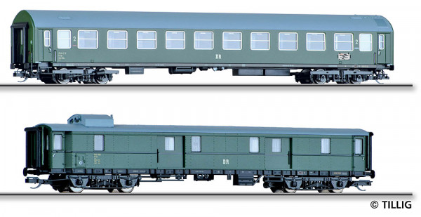 Tillig 01095 - DR Set 2-teilig Reisezugwagen "D 118 Leipzig-Köln" Ep.3, Teil 4