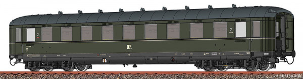 Brawa 51065 - DR Schürzenwagen 2.Klasse B4üpe Ep.3