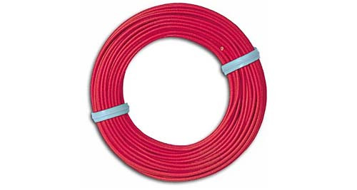 Busch 1790 - Schaltlitze rot Rolle mit 10 m und einem Durchmesser von 0,14 qmm