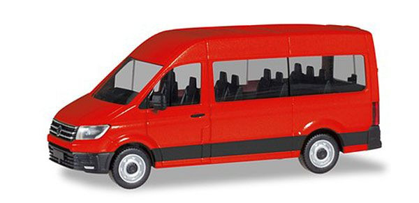 Herpa 094252 - VW Crafter Bus Hochdach, rot